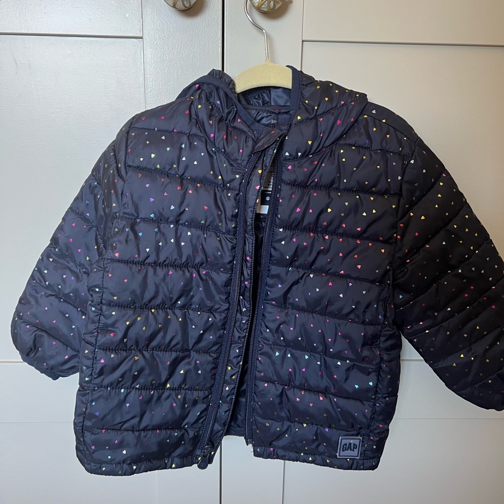 GAP Kids Jacket - Navy with Multicolor Dots